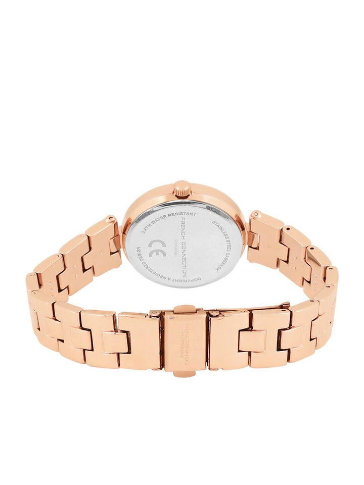 French Connection Women Stainless Steel Straps Analogue Watch FCW10RGM-G