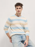 THE BEAR HOUSE Men Striped Slim Fit T-shirt