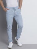 The Indian Garage Co Men Blue Slim Fit Chinos Trousers