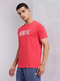 HRX by Hrithik Roshan Brand Logo Printed Rapid-Dry Training T-shirt