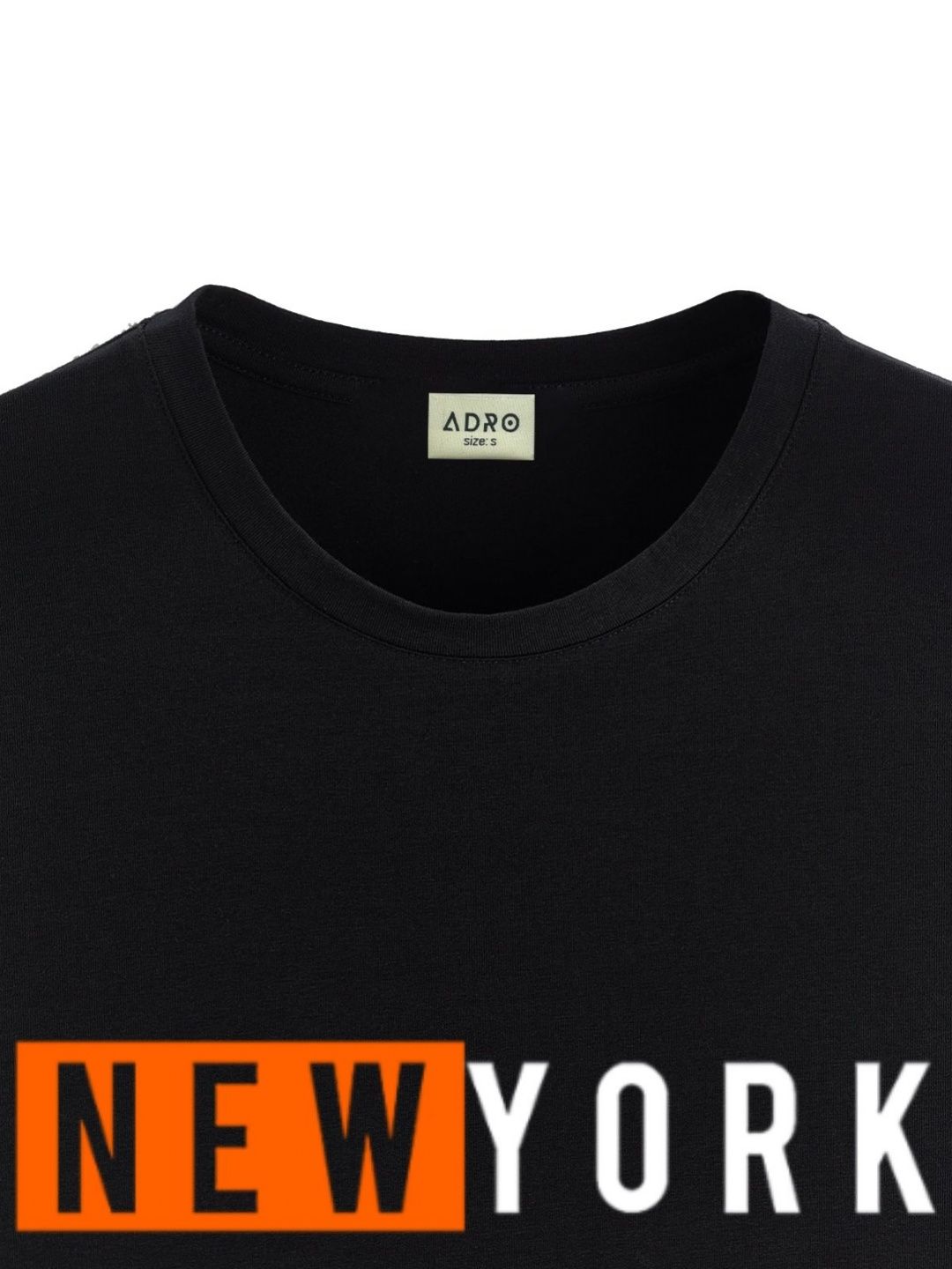 ADRO Men Typography Printed Raw Edge T-shirt