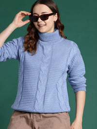 DressBerry Acrylic Cable Knit Pullover