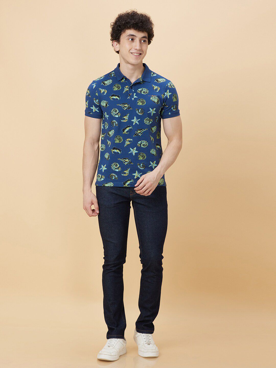 Being Human Conversational Printed Polo Collar T-shirt