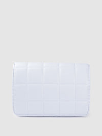 Lino Perros Women Blue Solid Quilted Structured Sling Bag
