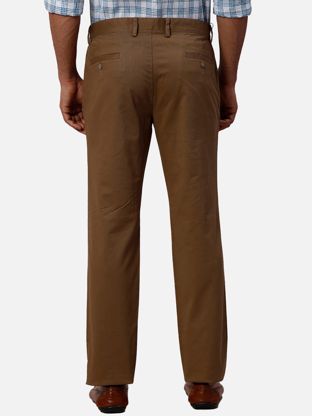 Park Avenue Men Slim Fit Mid-Rise Trousers