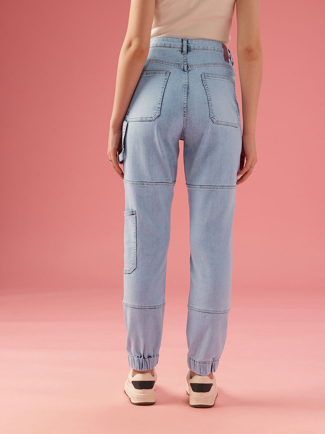 DressBerry Women Jogger High-Rise Light Fade Stretchable Jeans