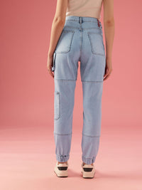 DressBerry Women Jogger High-Rise Light Fade Stretchable Jeans