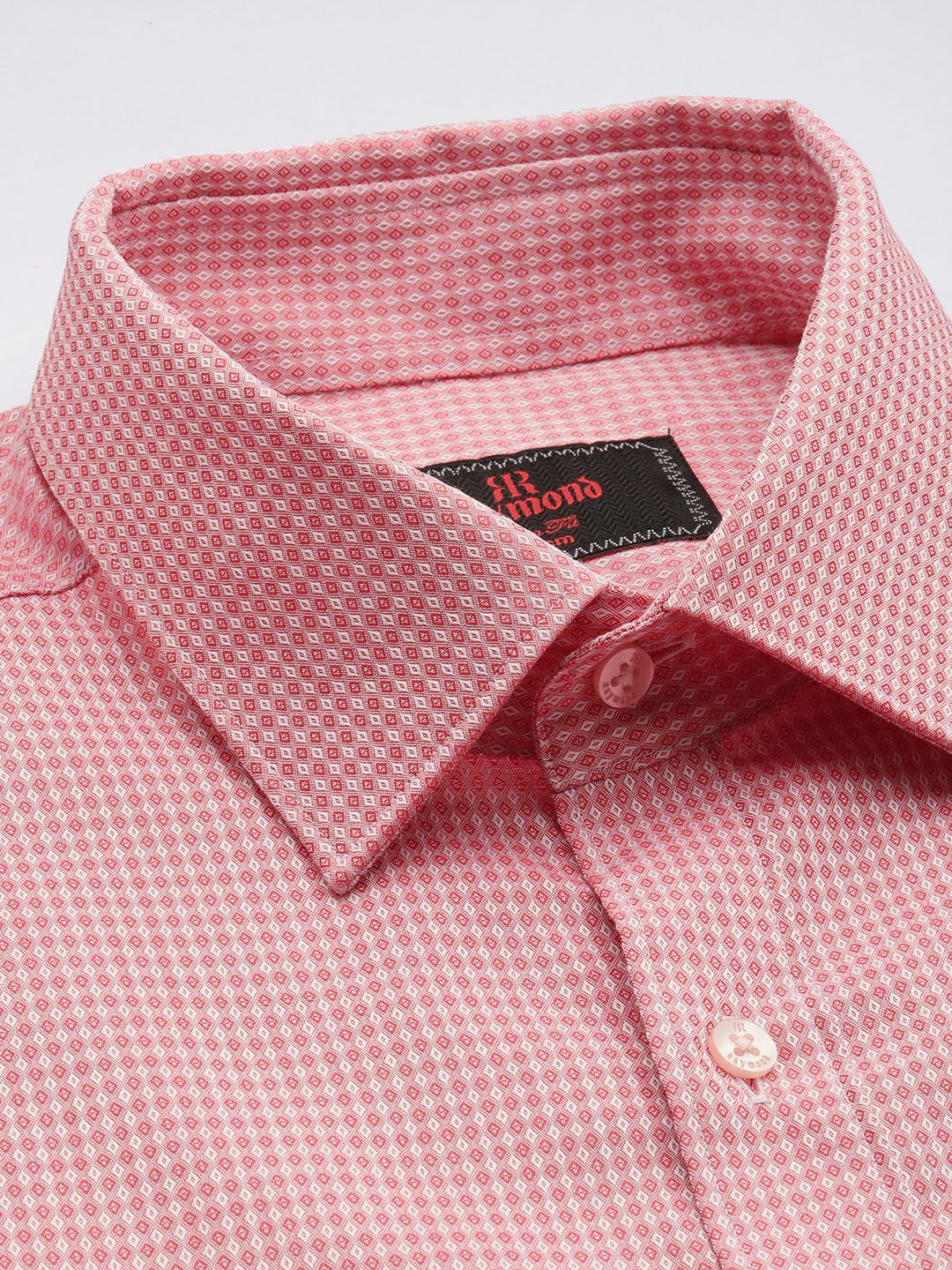 Raymond Pure Cotton Self Design Slim Fit Formal Shirt
