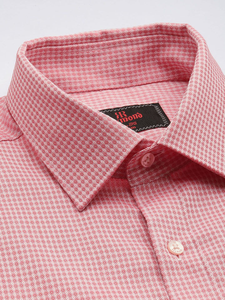 Raymond Pure Cotton Self Design Slim Fit Formal Shirt