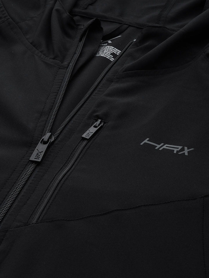 HRX by Hrithik Roshan Men Black Solid Rapid-Dry Running Sporty Jacket