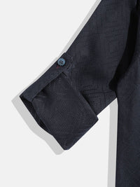 Monte Carlo Boys Band Collar Smart Fit Shirt