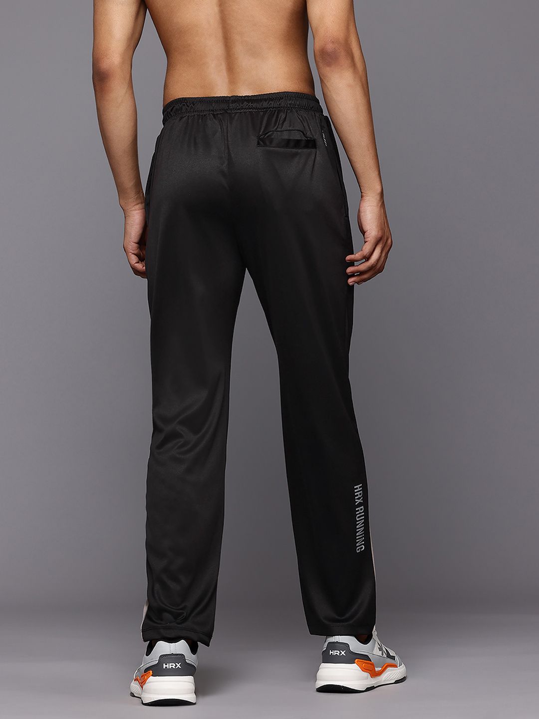 HRX by Hrithik Roshan Men Printed Detail Regular Fit Rapid-Dry Running Track Pants