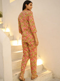 SANSKRUTIHOMES Women Printed Pure Cotton Night suit