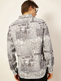 Thomas Scott Men Premium Slim Fit Opaque Printed Casual Shirt