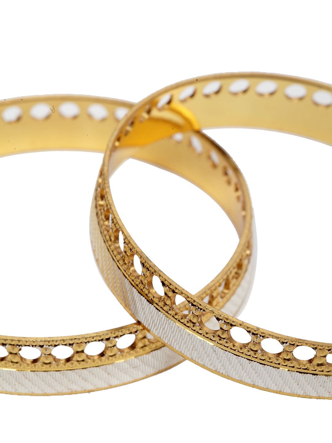Anouk Set Of 2 Rhodium-Plated Bangles