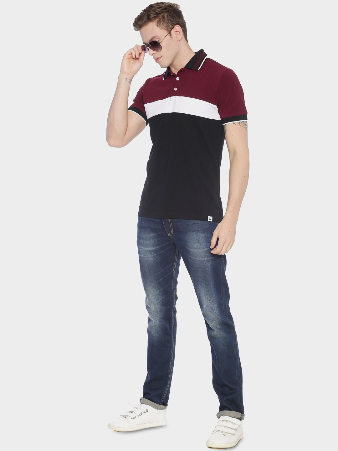 Baju-T Kolar Polo Berkolar ADRO Lelaki