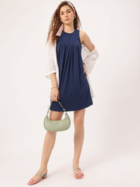 DressBerry City Chic Pleated Trendsetter Mini Dress