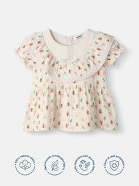 Nauti Nati Girl Floral Cotton Lace Dress