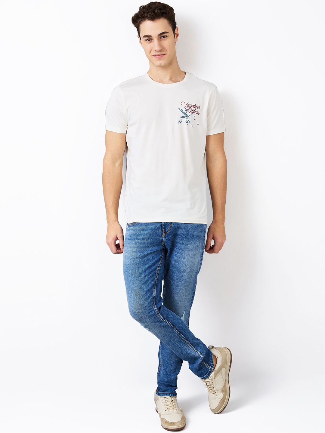 SPYKAR Men Slim Fit Low-Rise Low Distress Jeans