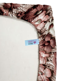 Myntra Elegant Brown Floral Printed Dilengkapi 300 TC Single Cadar 7D & 1 Sarung Bantal