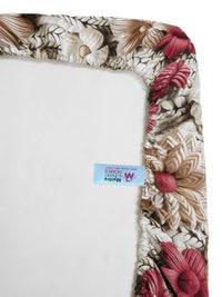 Myntra Elegant Cream Floral Printed Dilengkapi 300 TC King 7D Cadar & 2 Sarung Bantal