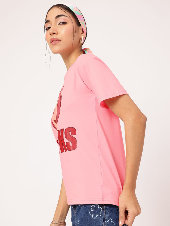 DressBerry Boldly Basic Printed T-shirt