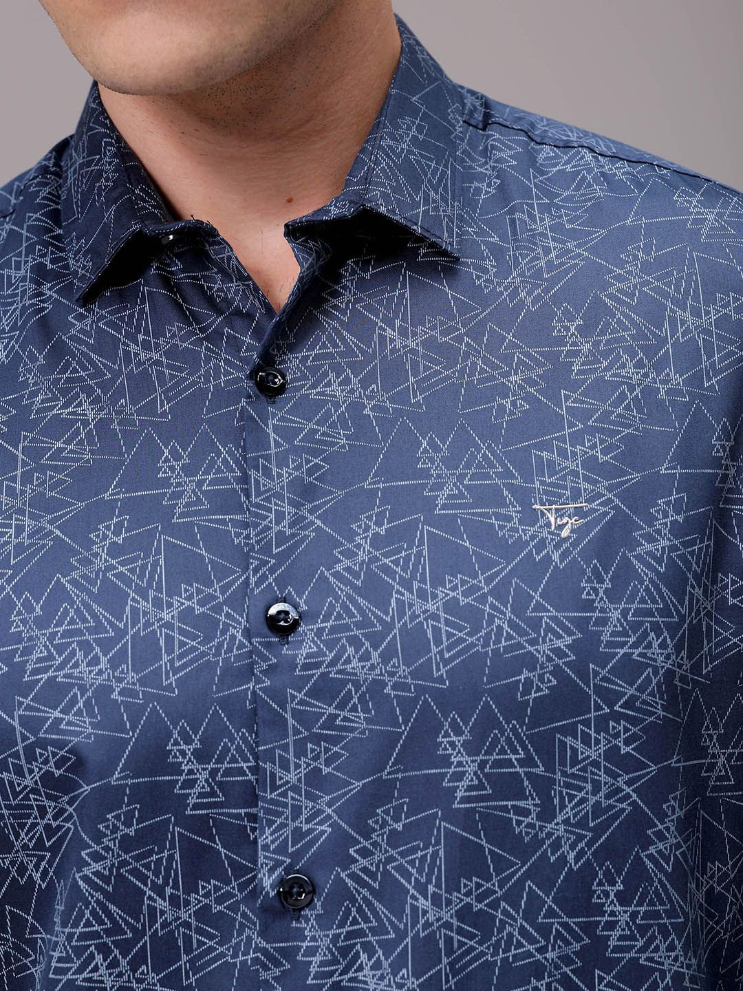 The Indian Garage Co Men Slim Fit Opaque Printed Casual Shirt