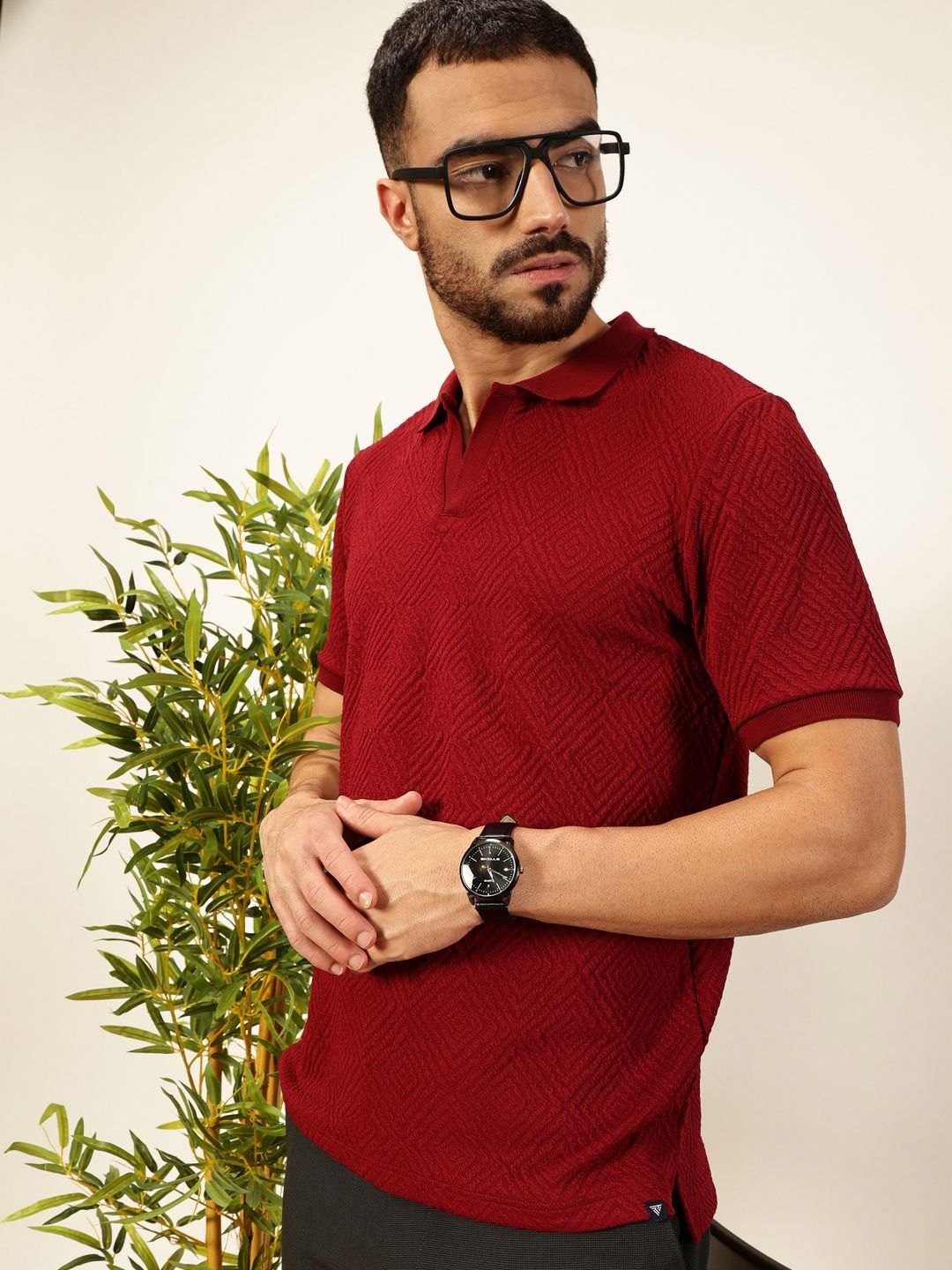 Thomas Scott Men Anti Odour Solid Polo Collar T-Shirt