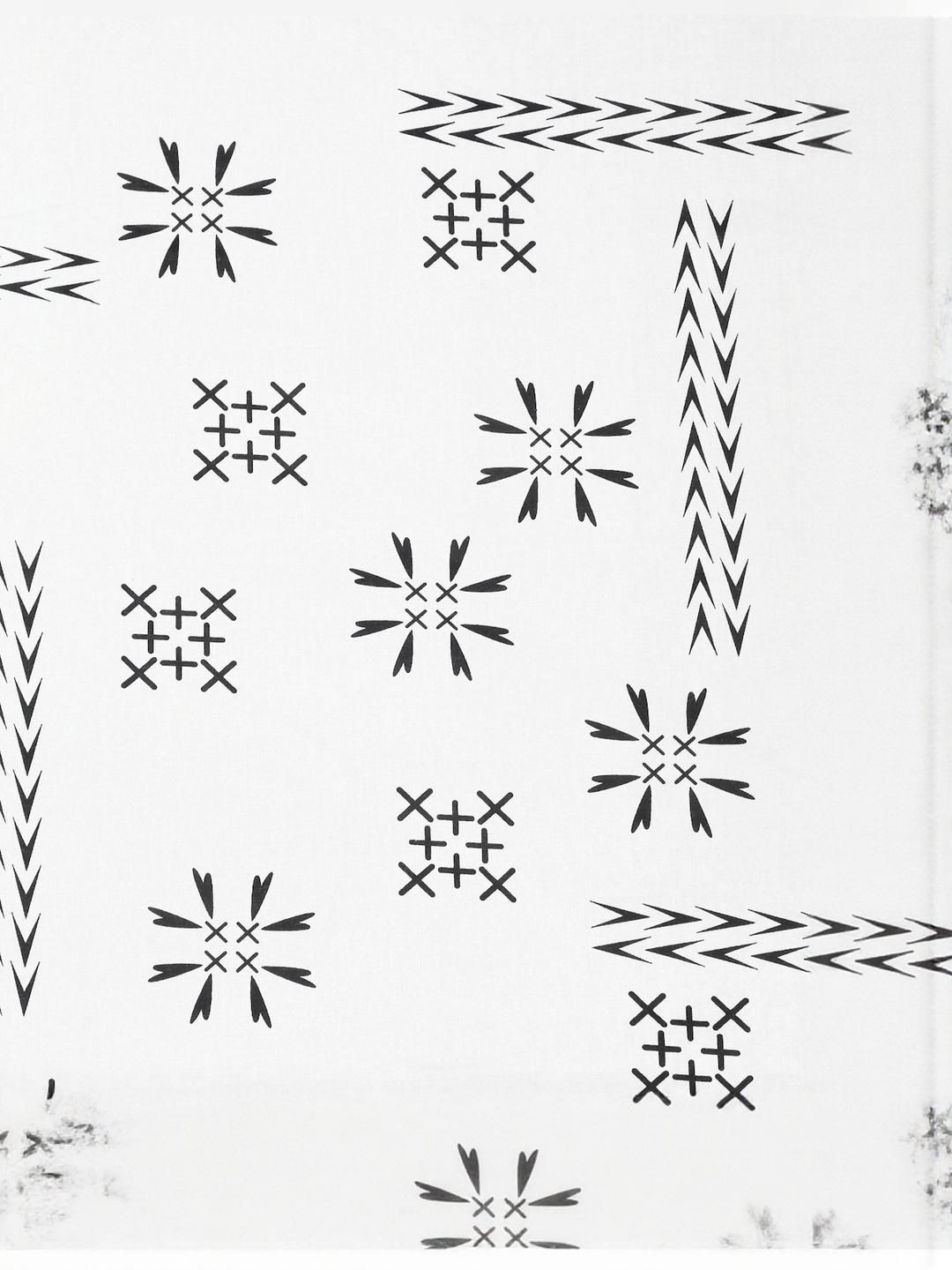 KLOTTHE White Printed Dilengkapi 400TC Kapas Tulen Cadar Super King & 4 Sarung Bantal
