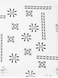 KLOTTHE White Printed Dilengkapi 400TC Kapas Tulen Cadar Super King & 4 Sarung Bantal