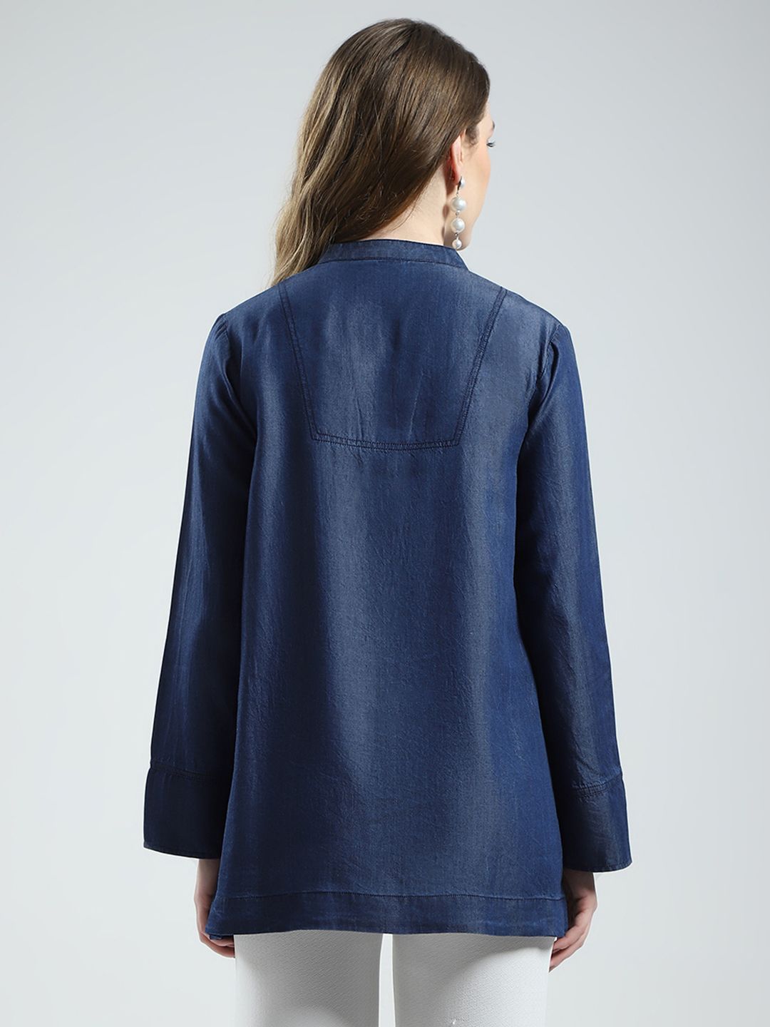 Monte Carlo Mandarin Collar Top