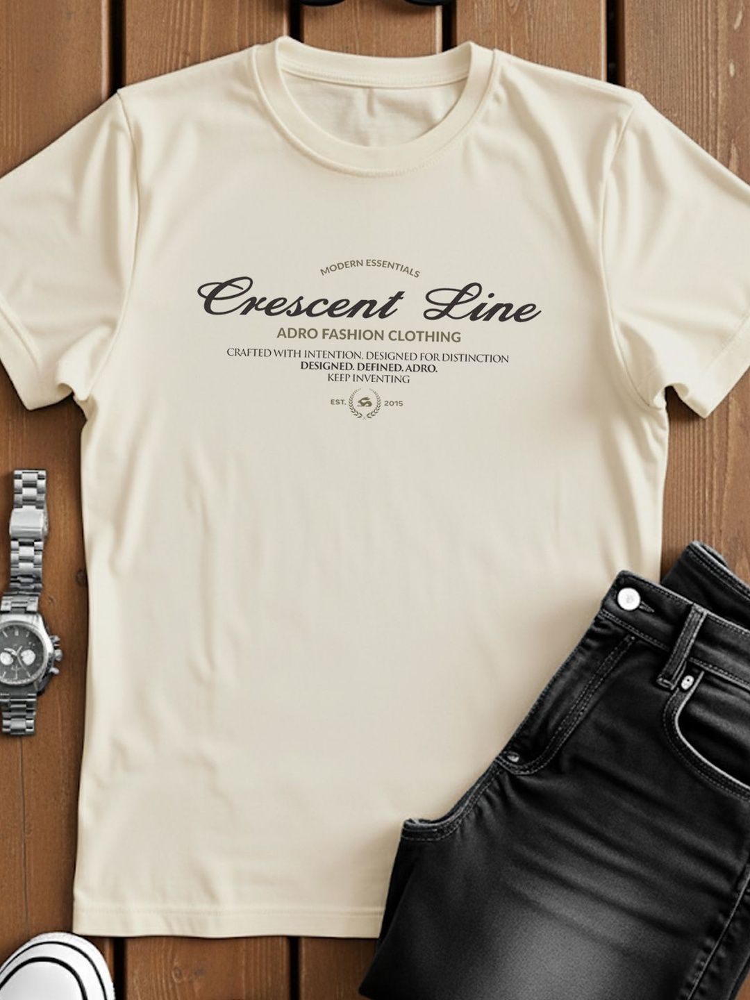ADRO Men Typography Printed T-shirt