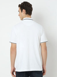 SPYKAR Men Solid Polo Collar Cotton T-shirt