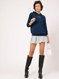 DressBerry Printed Hooded Sweatshirt