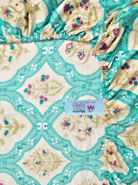 Myntra Elegant Homes Multicoloured Floral 300 TC King Bedsheet with 2 Pillow Covers