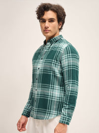 THE BEAR HOUSE Men Slim Fit Tartan Checks Opaque Checked Casual Shirt