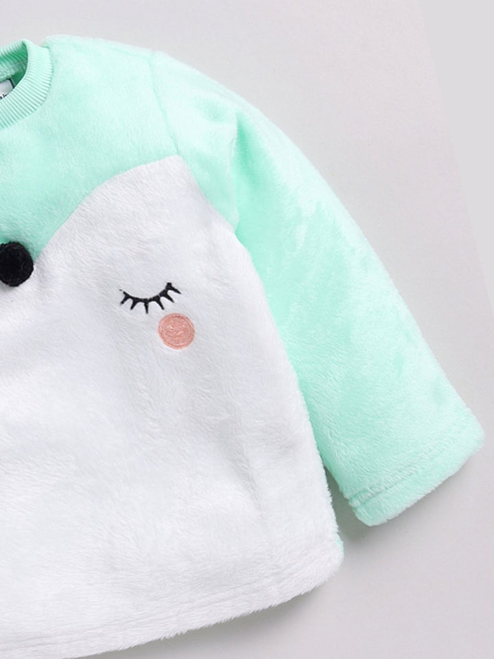 Moms Love Infant Girls Embroidered Pure Cotton Sweatshirt