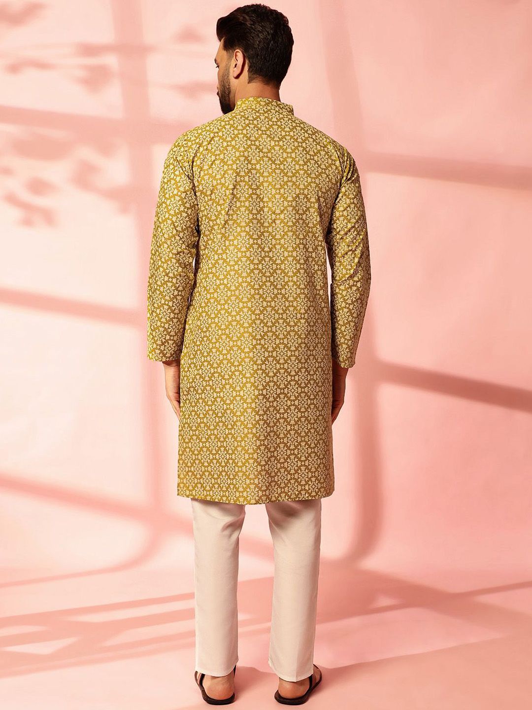 Anouk Men Floral Printed Regular Kurta with Pyjamas