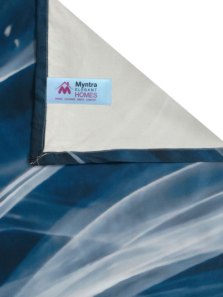 Myntra Elegant Homes Blue Floral 300 TC King Double 7D Cadar dengan 2 Sarung Bantal