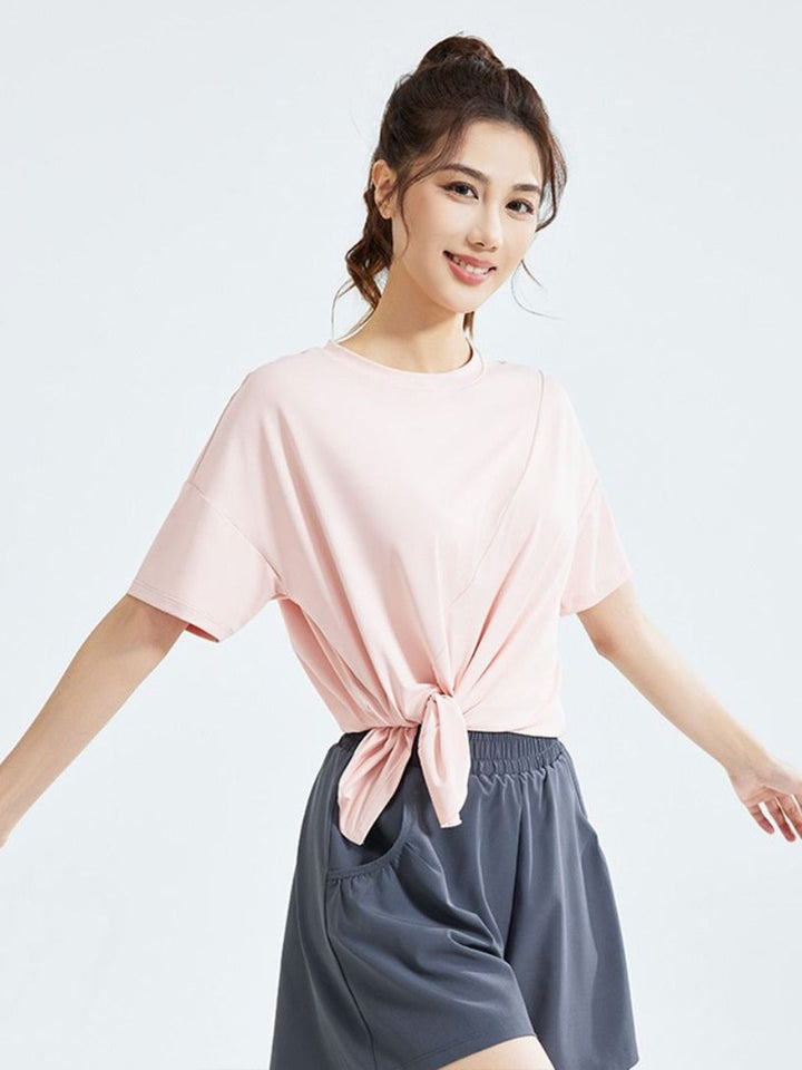HRX by Hrithik Roshan  Women  Solid Round Neck Short Sleeve Top