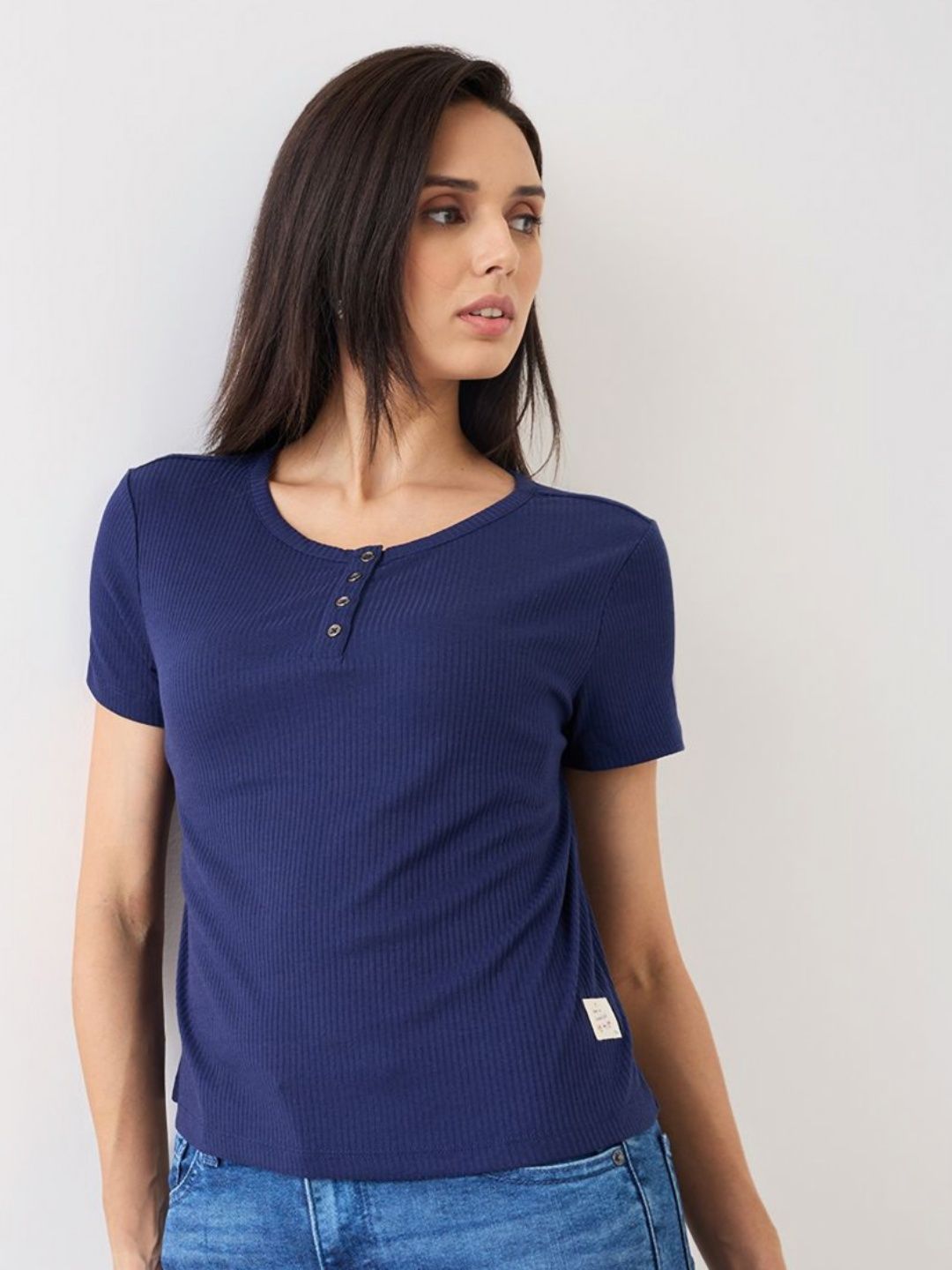 SPYKAR Women Pockets T-shirt