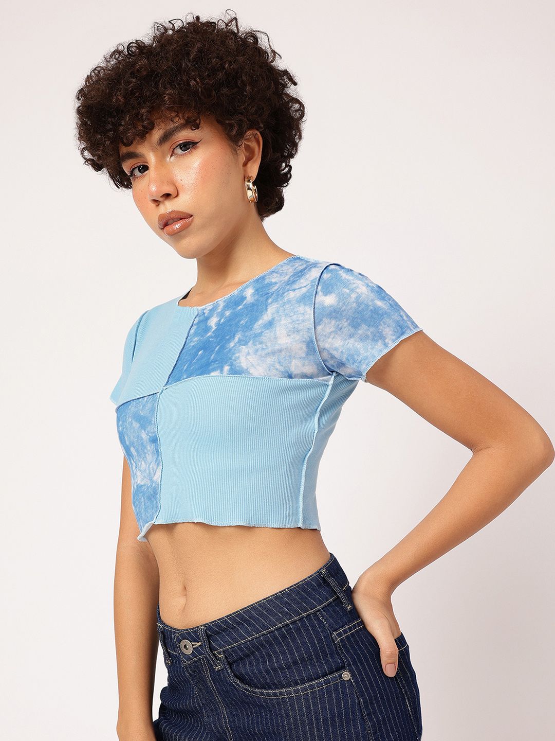 DressBerry Color Splash Crop Top
