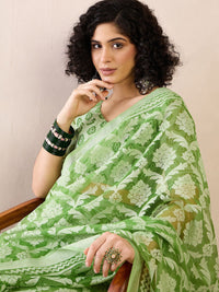 Saree mall Ready to Wear Floral Brasso Chanderi Sarees