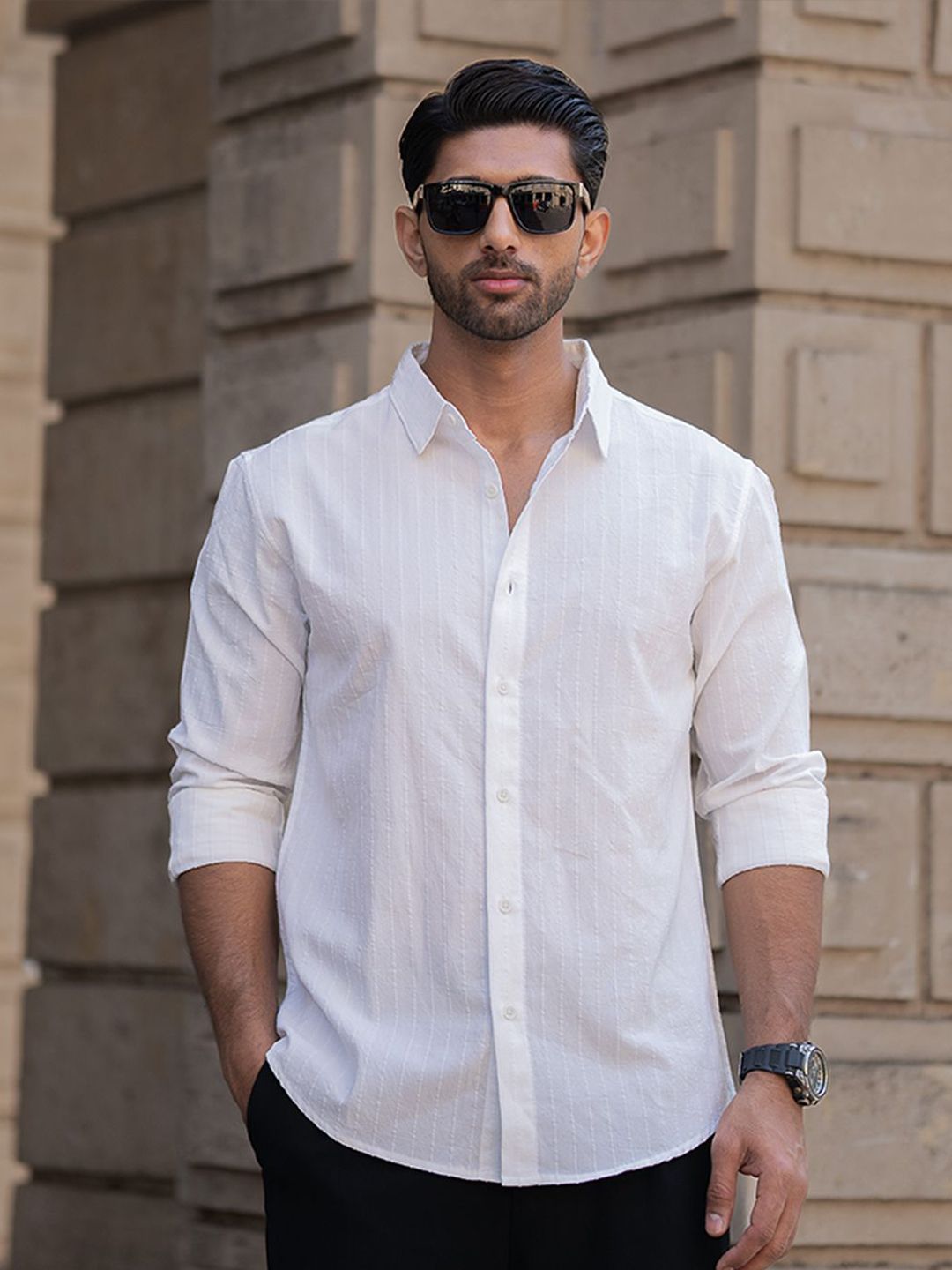 Powerlook Men Opaque Casual Shirt