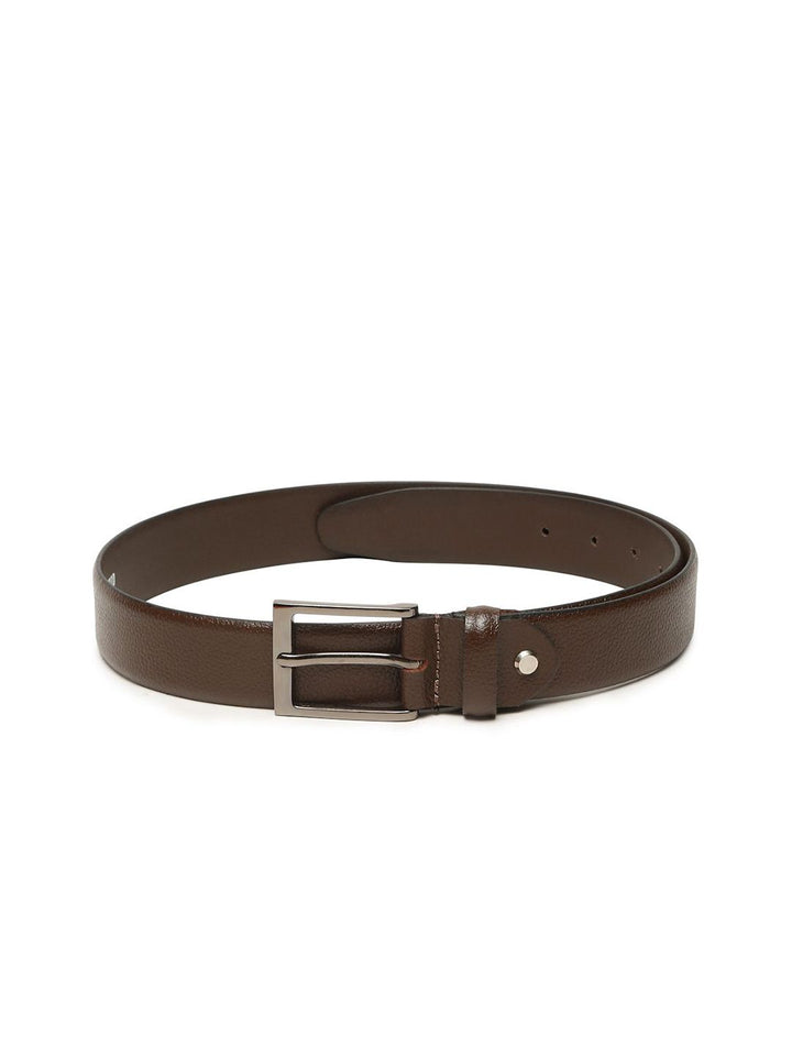 Teakwood Leathers Men Textured Leather Belt
