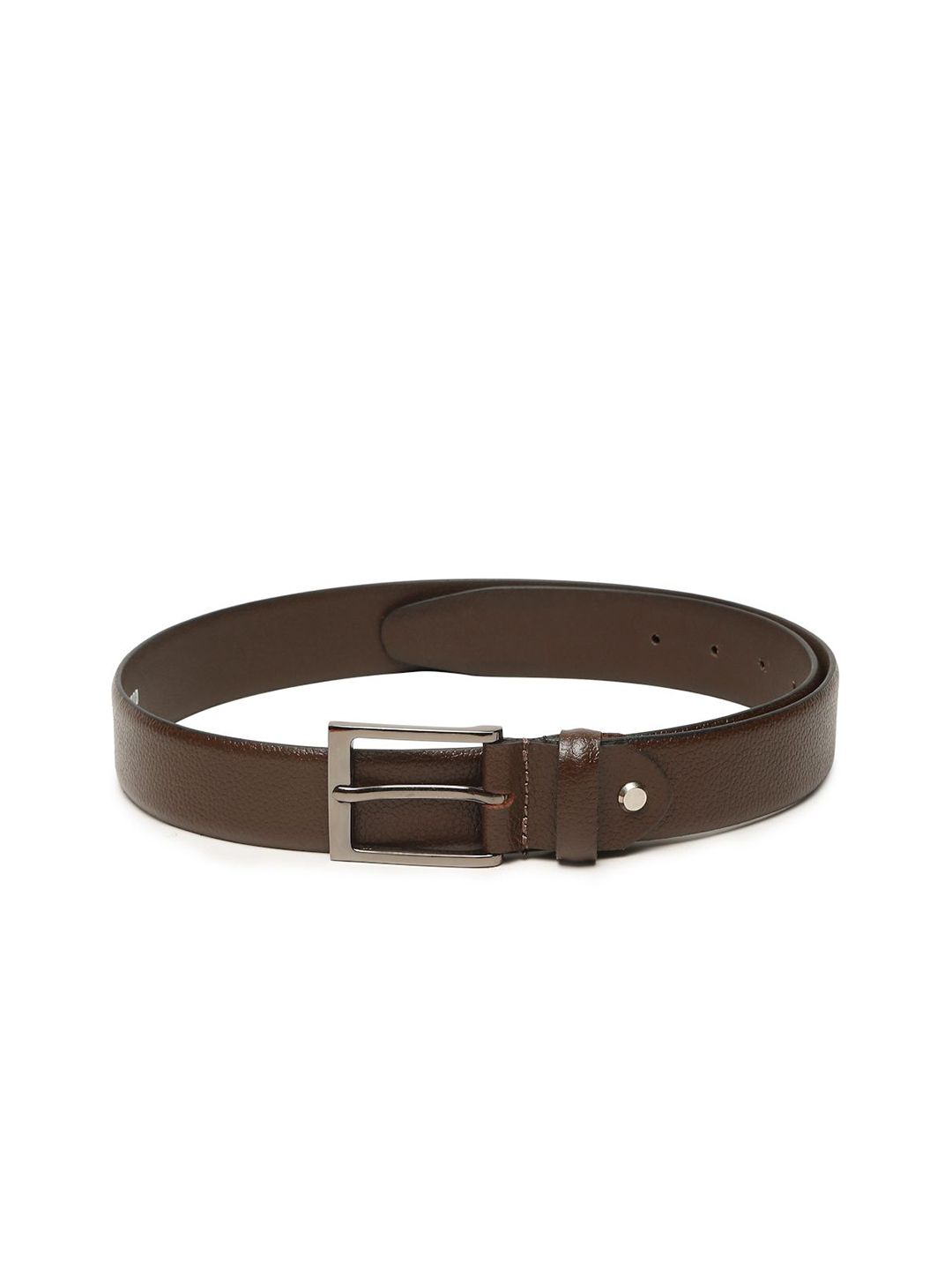 Teakwood Leathers Men Textured Leather Belt
