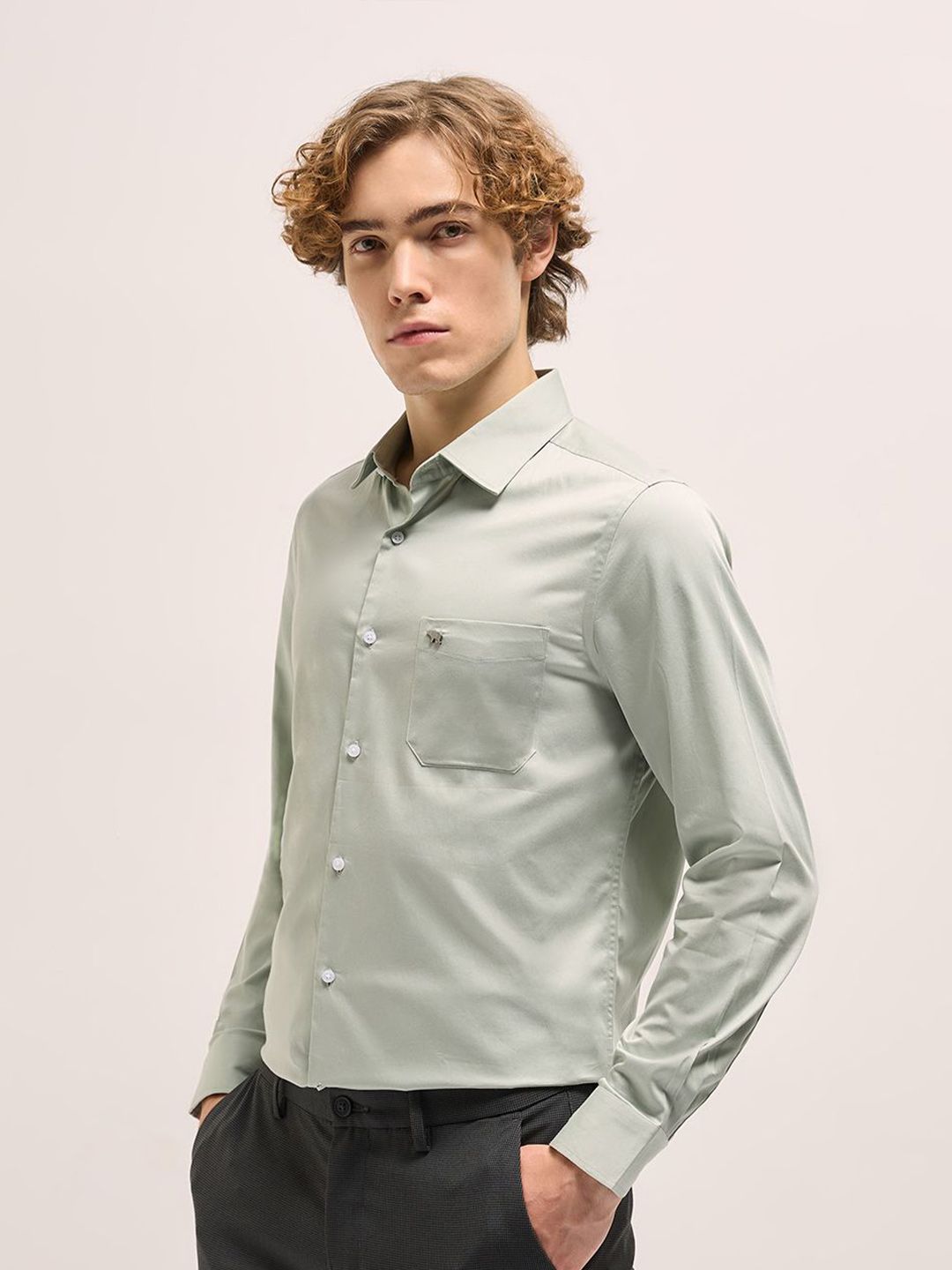 THE BEAR HOUSE Tailored Fit Pure Cotton Formal Shirt