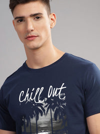 ADRO Men Printed Tropical Pockets T-shirt
