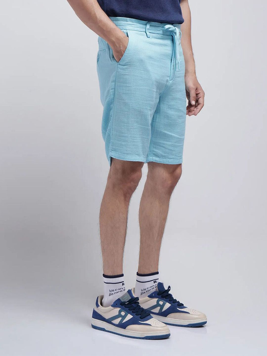RARE RABBIT PINTO-25 Men Cotton Mid-Rise Regular Fit Shorts