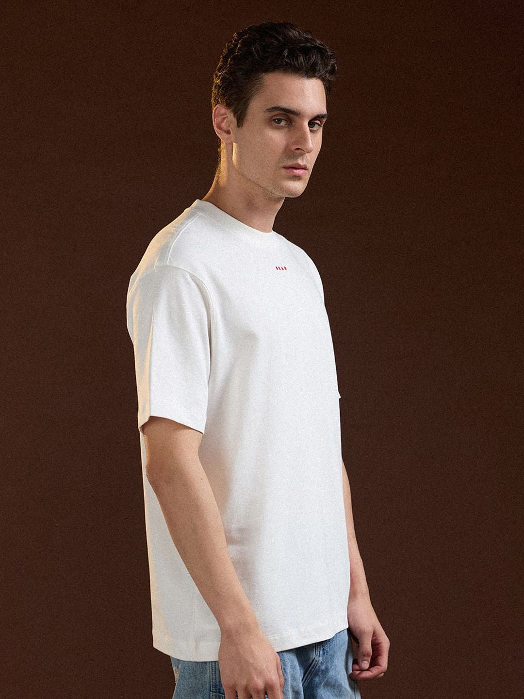 THE BEAR HOUSE Men Printed Drop-Shoulder Sleeves T-shirt
